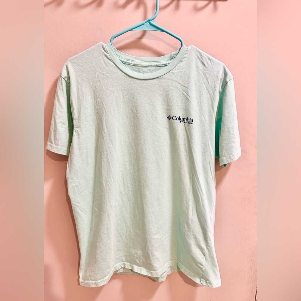 Columbia PFG Graphic Tee in Mint Green